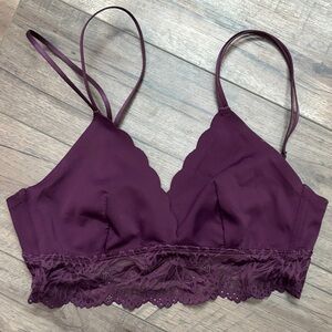 Auden Deep Purple Lace Bralette